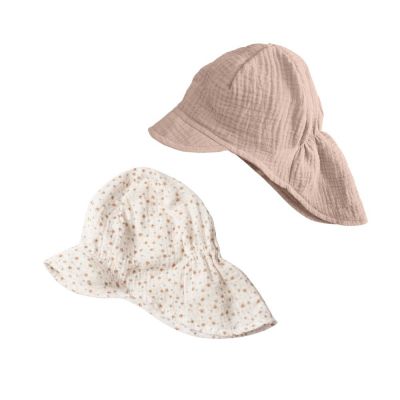 Set 2 sepci din muselina dubla Kidizi Maitre 1-3 ani, Tiny Flowers Natur