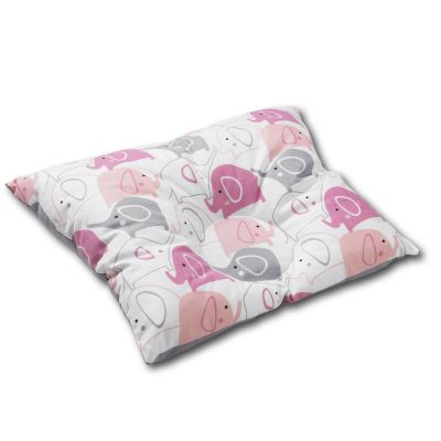 Perna bebelusi contra plagiocefaliei si pentru formarea corecta a capului Kidizi 30x25 cm Pink Elephants
