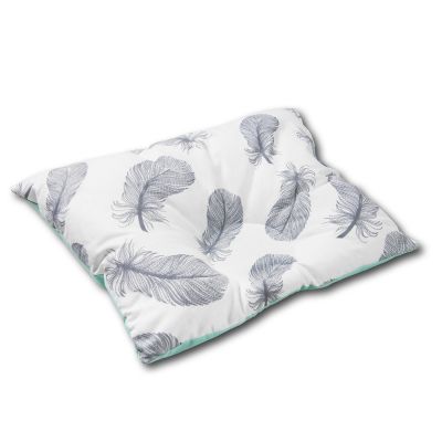 Perna bebelusi contra plagiocefaliei si pentru formarea corecta a capului Kidizi 30x25 cm Mint Feathers
