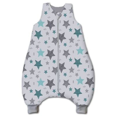 Sac de dormit cu picioare pentru copii 1-3 ani Kidizi All Mint Stars
