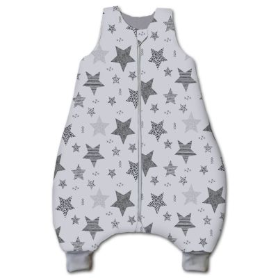 Sac de dormit cu picioare pentru copii 1-2 ani Kidizi Magic Stars Grey
