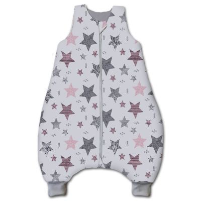 Sac de dormit cu picioare pentru copii 1-2 ani Kidizi All Pink Stars