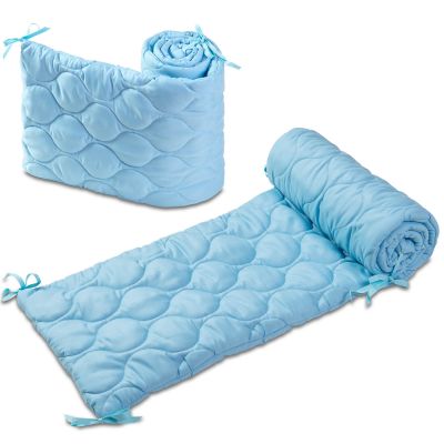 Set 2 aparatori matlasate patut 120x60 cm Kidizi Blue Deluxe