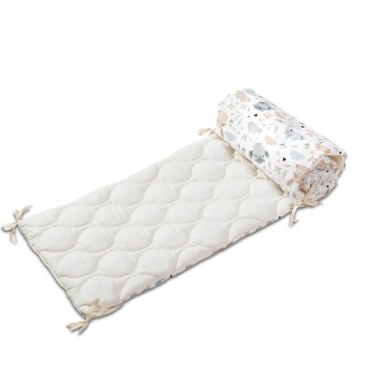 Aparatoare matlasata pentru patut 120x60 cm Kidizi Forest Freinds Deluxe, inaltime 35 cm