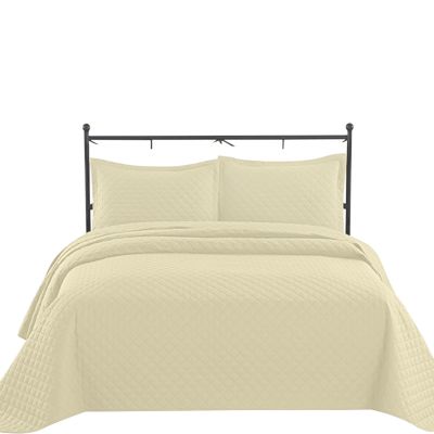 Cuvertura de pat matlasata cu doua fete 200x220 cm Kidizi Beige