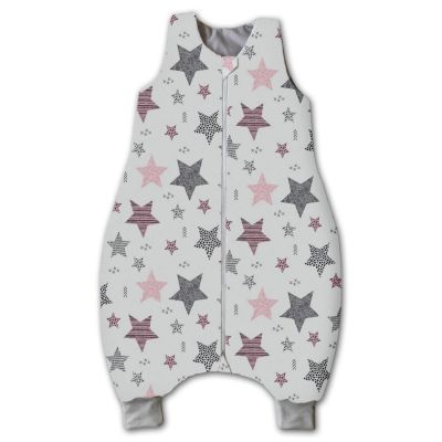 Sac de dormit cu picioare pentru copii 2-4 ani Kidizi All Pink Stars
