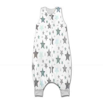 Sac de dormit cu picioare pentru copii 4-6 ani Kidizi All Mint Stars