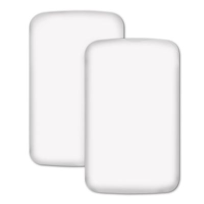 Set 2 cearceafuri din bumbac cu elastic roata pentru patut cosleeper 90x50 cm Kidizi, Alb