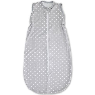 Sac dormit copii de vara  0-24 luni Kidizi Grey Stars, 85 cm