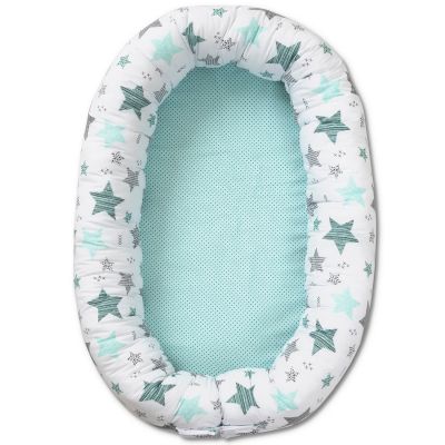 Baby nest multifunctional cu husa detasabila Kidizi All Mint Stars