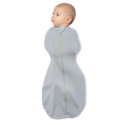 Sistem de infasat cu fermoar dublu Kidizi SnugPod Grey 0-3 luni, 0.5 tog