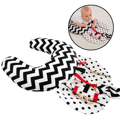 Perna activitati bebe Kidizi Tummy Time Red Black White 0+ luni