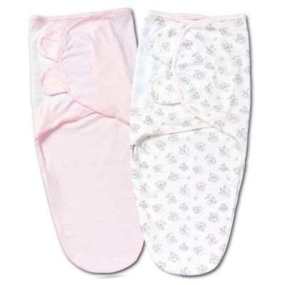 Set 2 sisteme de infasat reglabil din bumbac 0-3 luni Kidizi Pink Koala, 0.5 TOG