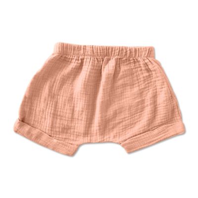 Pantaloni scurti din muselina dubla Kidizi Zuma 3-6 luni salmon