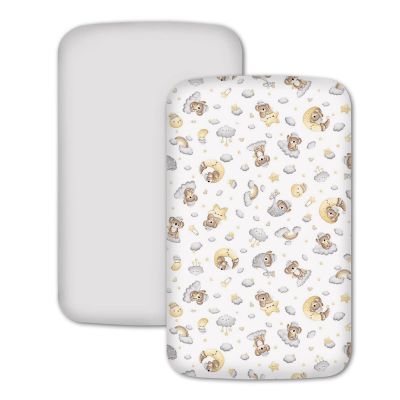 Set 2 cearceafuri din bumbac cu elastic roata pentru patut cosleeper 90x50 cm Kidizi, Koala Dreams