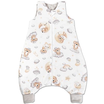 Sac de dormit cu picioare pentru copii 6-18 luni Kidizi Koala Dreams 0.5 tog, mansete transformabile in soseta