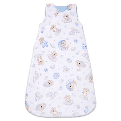 Sac de dormit copii din bumbac reglabil 0-24 luni Kidizi Koala Dreams Blue, 1 tog