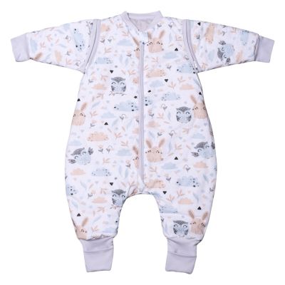 Sac de dormit copii din bumbac cu picioare si maneci detasabile 6-18 luni Kidizi Forest Friends, 1 tog