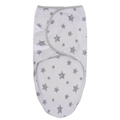 Sistem de infasat reglabil 0-3 luni din bumbac Kidizi Galaxy Grey, 0.5 TOG