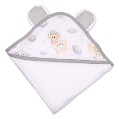 Prosop bebe cu gluga si urechi 90x90 Kidizi Koala Bears