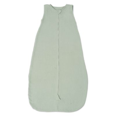 Sac de dormit de vara pentru copii din muselina dubla 18-36 luni Kidizi mint, bumbac 100%, 0.3 tog