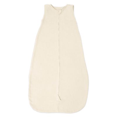 Sac de dormit de vara pentru copii din muselina dubla 18-36 luni Kidizi ivory, bumbac 100%, 0.3 tog