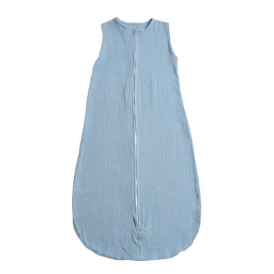 Sac de dormit de vara pentru copii din muselina dubla 18-36 luni Kidizi jeans, bumbac 100%, 0.3 tog