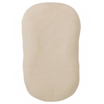 Husa din muselina dubla  pentru babynest Kidizi natur, bumbac 100%