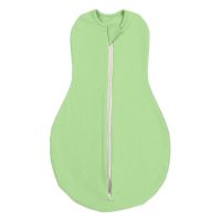 Sistem de infasat cu fermoar dublu Kidizi SnugPod Green M, pentru bebelusi cu greutate de  3.8-7 kg, 0.5 tog