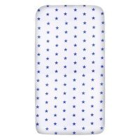Cearceaf din bumbac cu elastic roata pentru patut 120x60 cm Kidizi Blue Stars