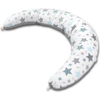 Perna gravide 200x35 cm cu husa detasabila Kidizi Hanna All Mint Stars