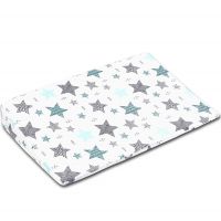 Perna antireflux cu husa detasabila bumbac 40x59 cm Kidizi All Mint Stars