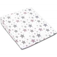 Perna antireflux  XXL cu husa detasabila din bumbac 70x58 cm Kidizi All Pink Stars