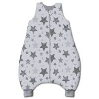 Sac de dormit cu picioare pentru copii 1-2 ani Kidizi Magic Stars Grey