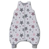 Sac de dormit cu picioare pentru copii 1-2 ani Kidizi All Pink Stars