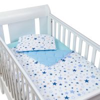 Set perna bebelus si plapumioara matlasata 100x75 cm Kidizi Milky Way