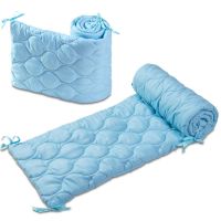 Set 2 aparatori matlasate patut 120x60 cm Kidizi Blue Deluxe