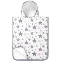 Prosop copii tip poncho 1-4 ani Kidizi All Pink Stars