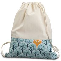 Saculet gradinita tip rucsac Kidizi Animals Mint, 38x34 cm