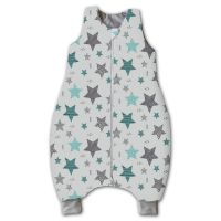 Sac de dormit cu picioare pentru copii 2-4 ani Kidizi All Mint Stars