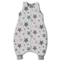 Sac de dormit cu picioare pentru copii 2-4 ani Kidizi All Pink Stars