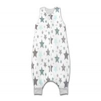 Sac de dormit cu picioare pentru copii 4-6 ani Kidizi All Mint Stars