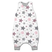 Sac de dormit cu picioare pentru copii 4-6 ani Kidizi All Pink Stars