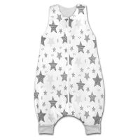 Sac de dormit cu picioare pentru copii 4-6 ani Kidizi Magic Stars Grey