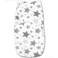 Sistem de infasat  dublu cu interior din flanel 0-3 luni Kidizi  Magic Stars Grey