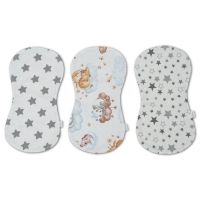 Set 3 protectii antiregurgitare impermeabile din flanel