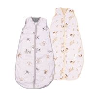 Set 2 saci de dormit copii de vara din muselina Kidizi Dragonfly Birdy 90 cm, 100% bumbac, 6-24 luni 0.5 TOG