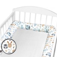 Set 2 aparatori laterale pentru patut tip rulou Kidizi Forest Friends