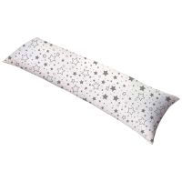 Perna pentru dormit lateral cu husa din bumbac detasabila 145x45 cm Kidizi Galaxy Grey
