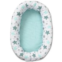 Baby nest multifunctional cu husa detasabila Kidizi All Mint Stars